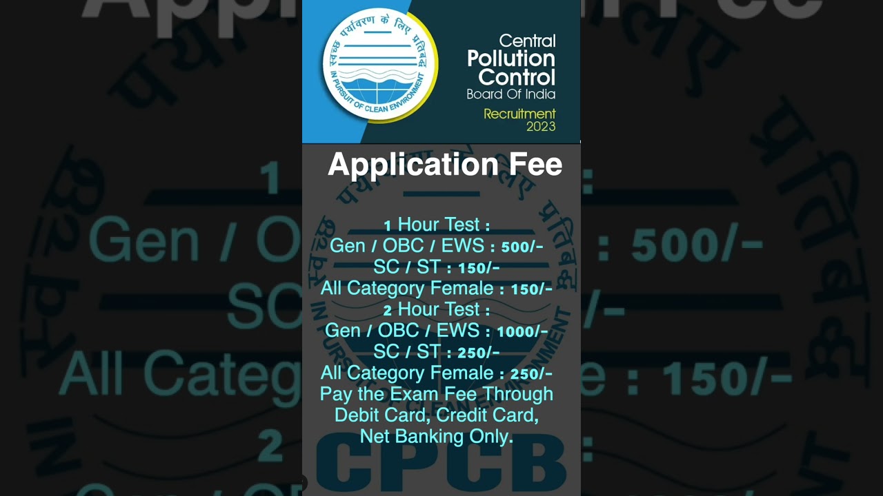 Central Pollution Control Board CPCB Various Post Recruitment 2023 Apply Online for 167 Post #cpcb