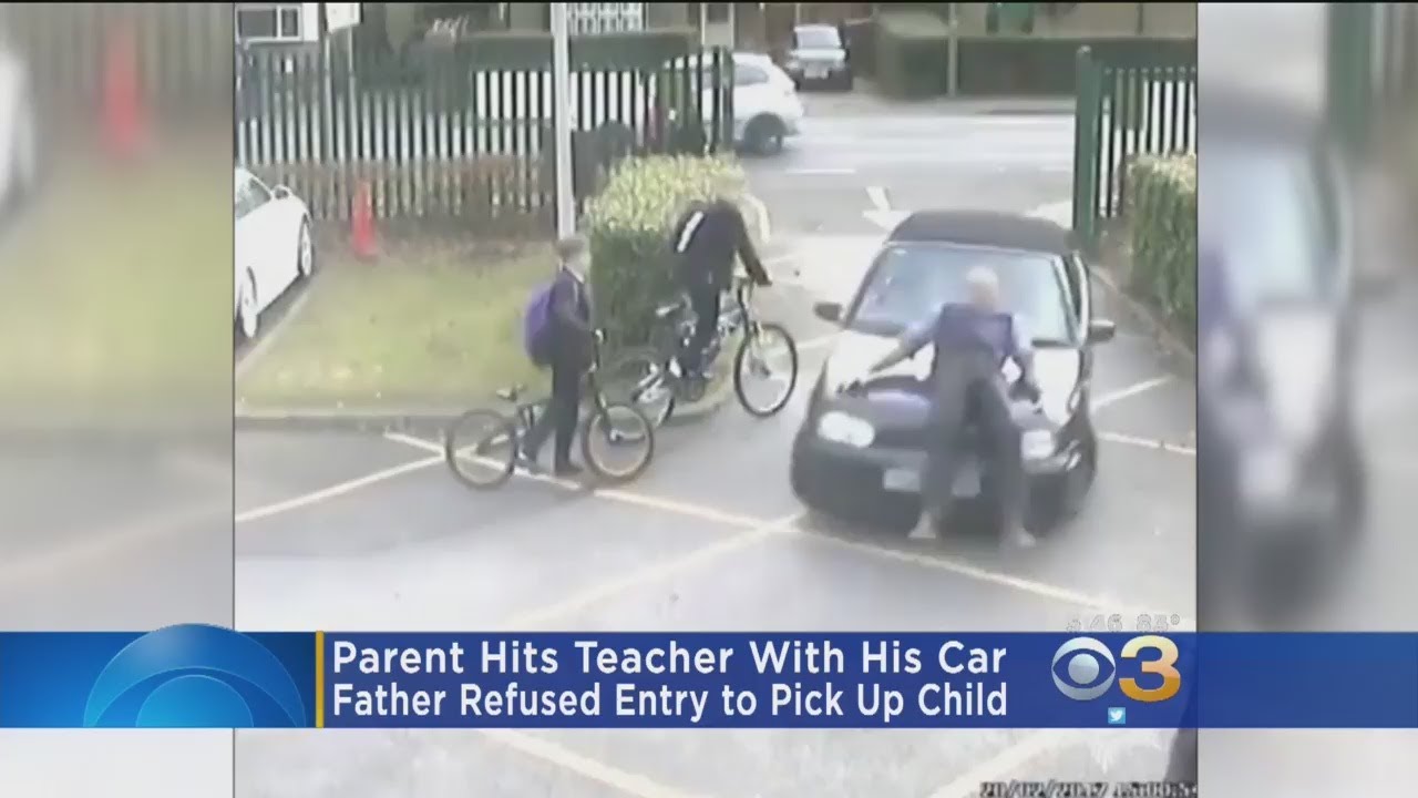 Video Shows Parent Hitting Teacher With His Car