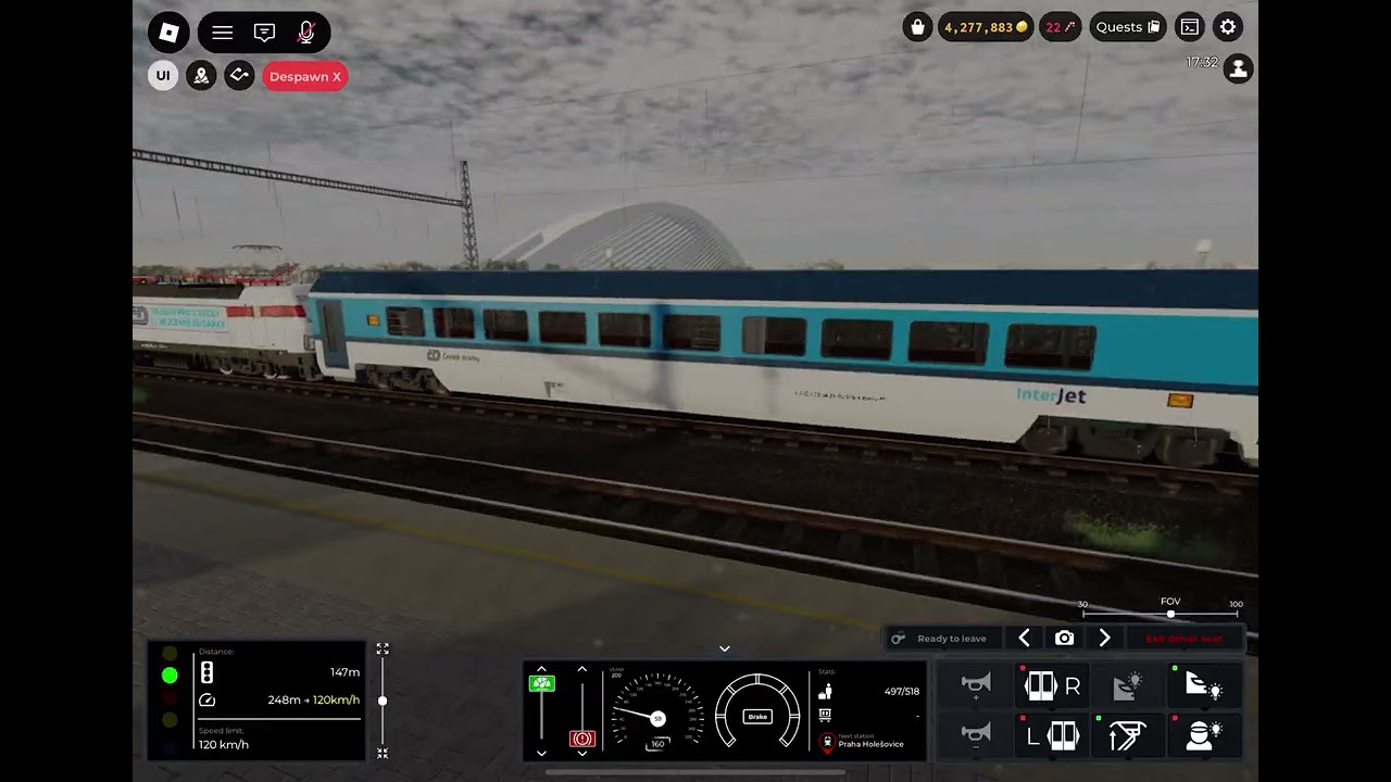 TRAIN SIM ROBLOX | Jízda vánočním Vectronem pro vánoční speciál mezi Praha - Ústí nad Labem
