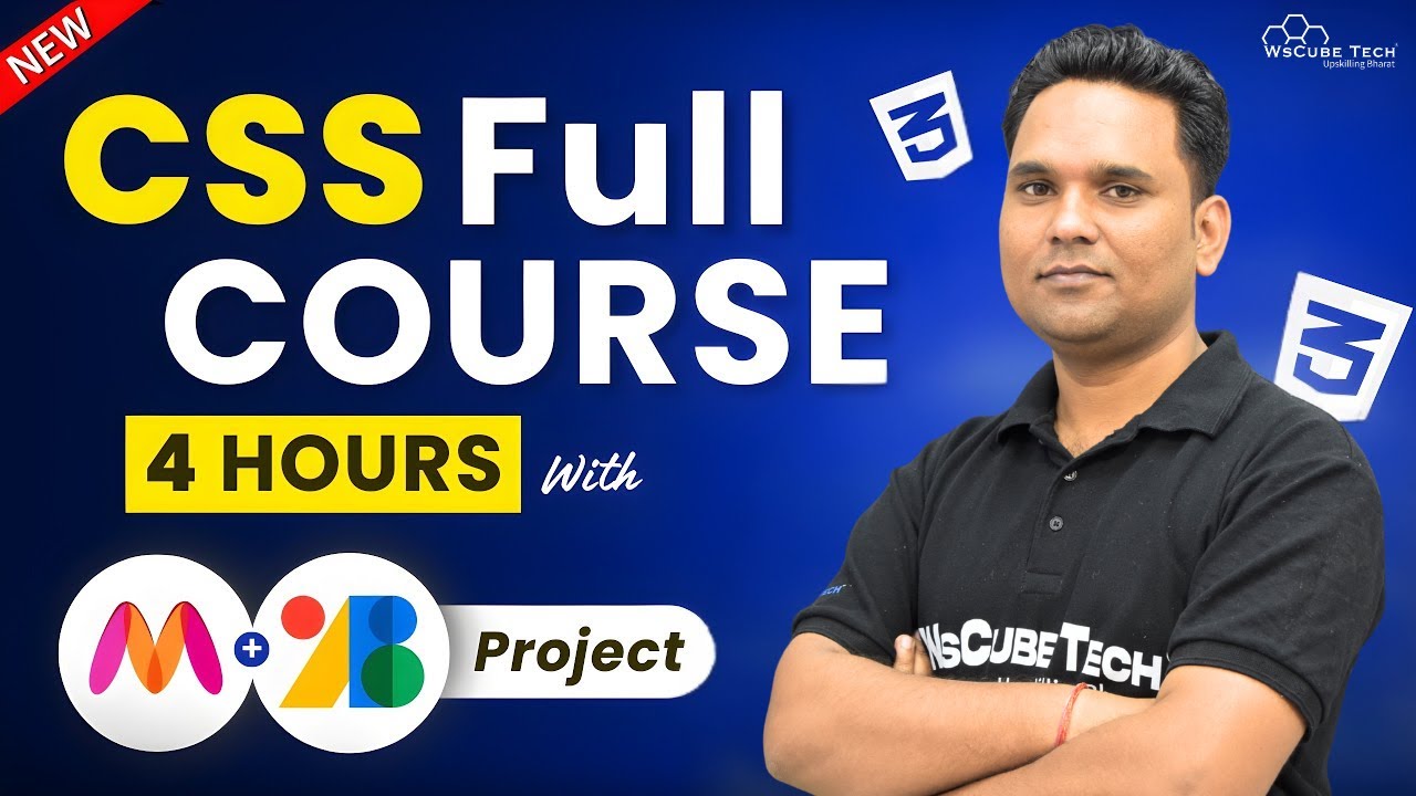 CSS Full COURSE for Beginners in 4 HOURS | Learn CSS in 2026 with Practical🔥
