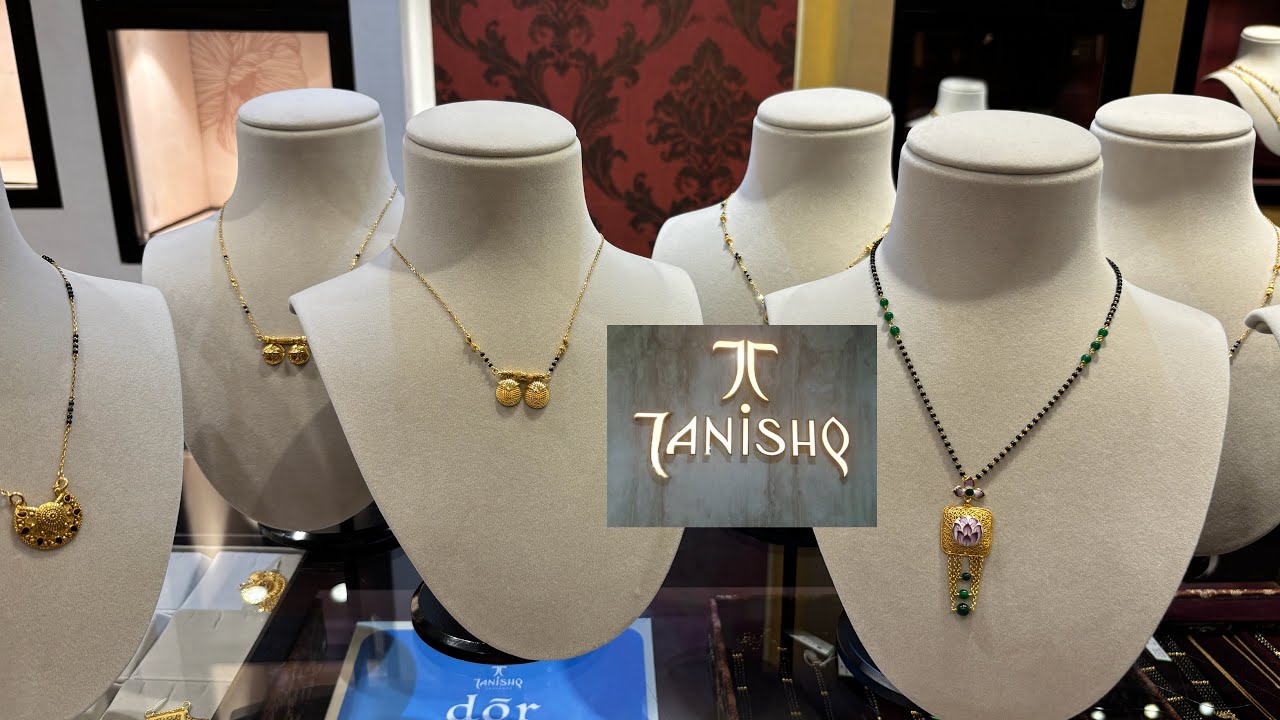 Огромная коллекция легких современных дизайнов мангалсутр Tanishq с указанием цены и веса.