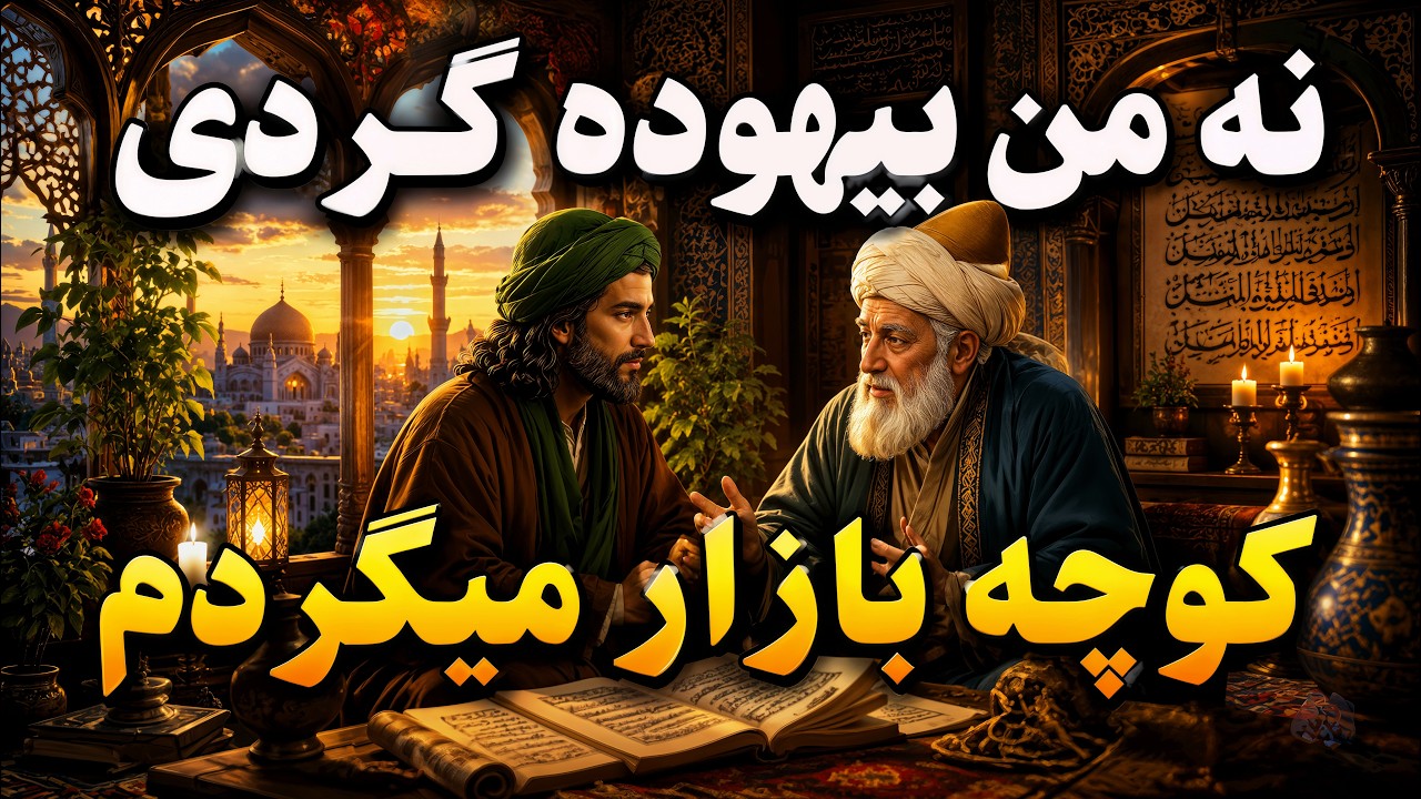 نه من بیهوده گرد کوچه و بازار می گردم|هوش مصنوعی AI-generated|