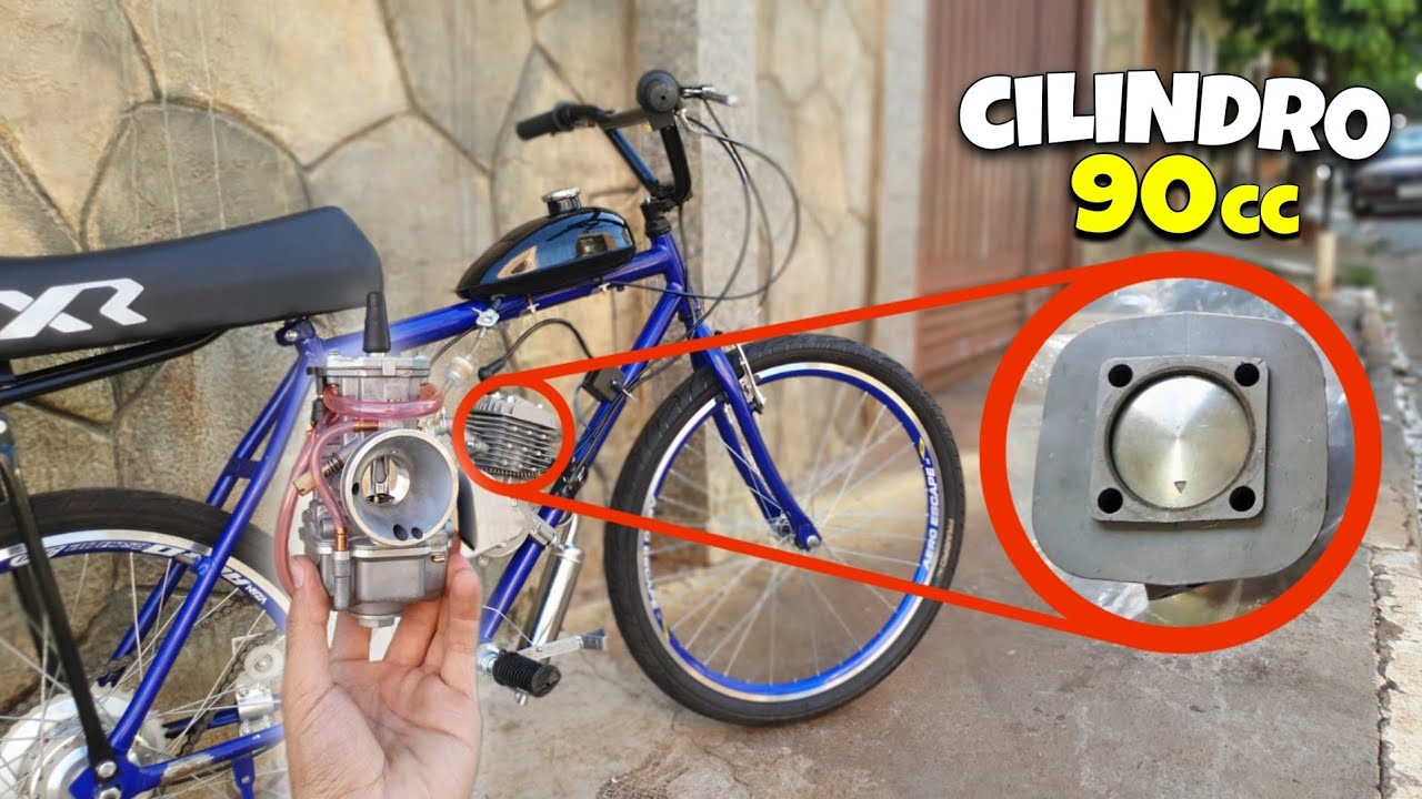 KIT CILINDRO 90 CILINDRADAS PARA BICICLETA MOTORIZADA *você sabia?*