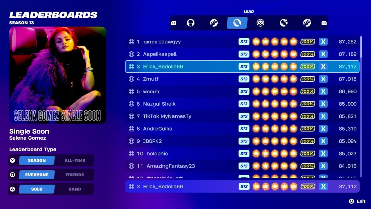 [Fortnite Festival s13] Single Soon Expert Lead 100% FC #3