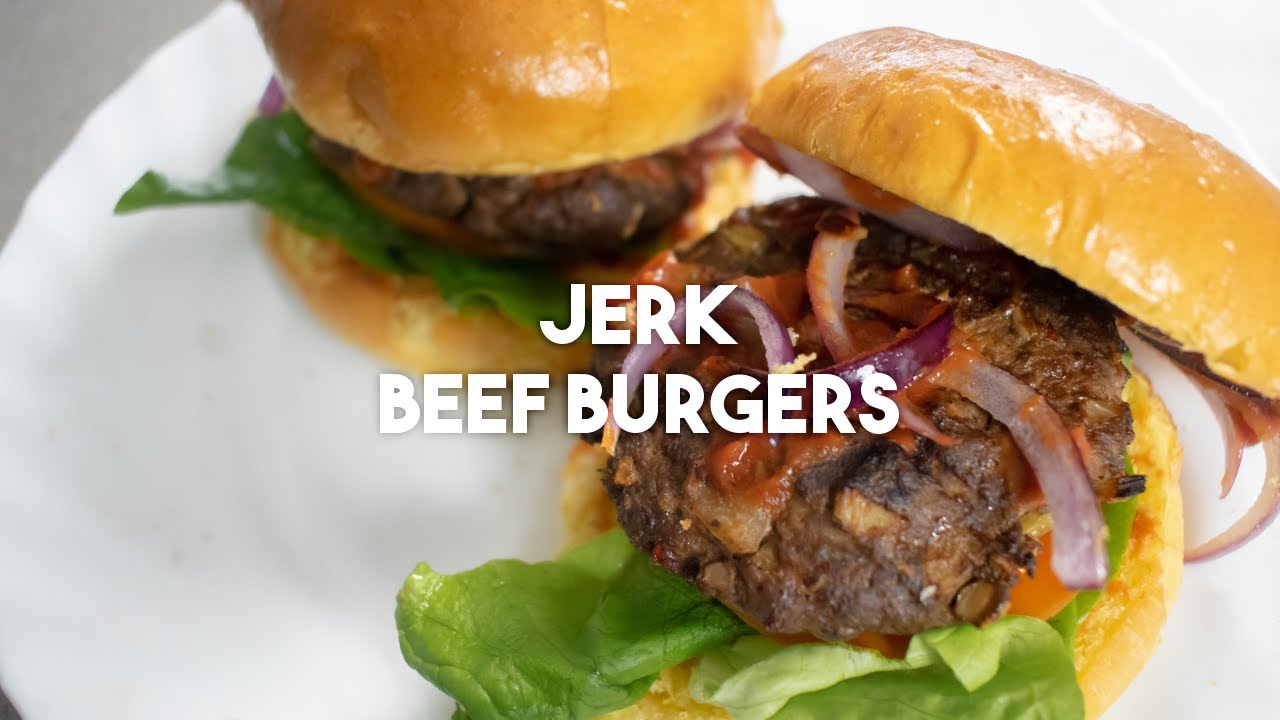 JERK BEEF BURGER | The BEST juicy jerk burger