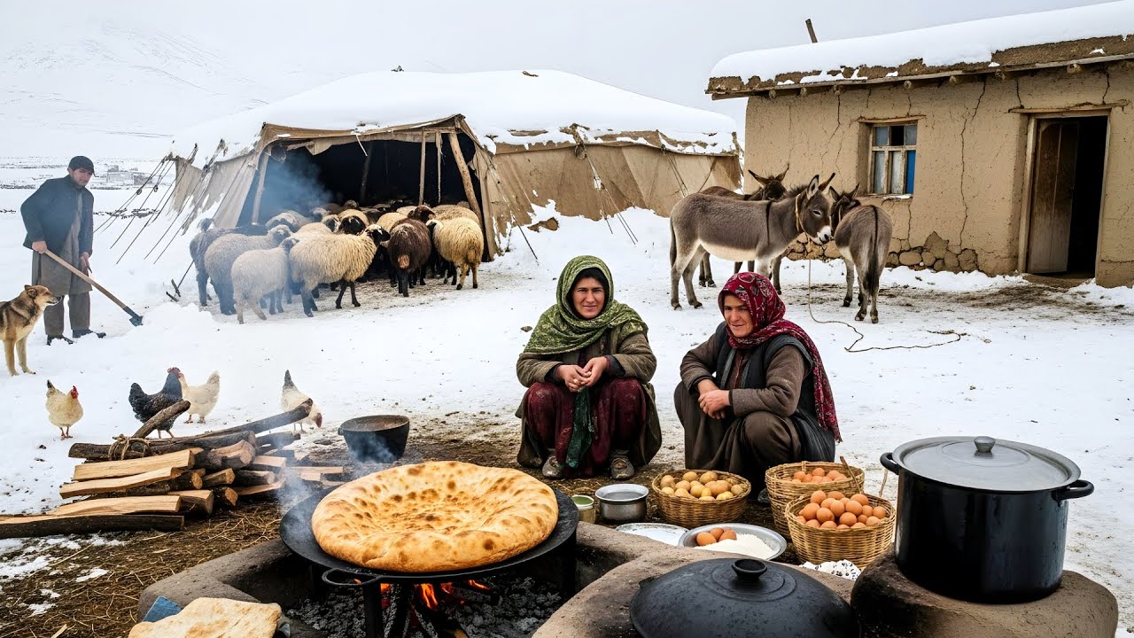 Shepherd Survival in Afghanistan’s Coldest Mountains | Chickens, Bread & Fire-Grilled Meat