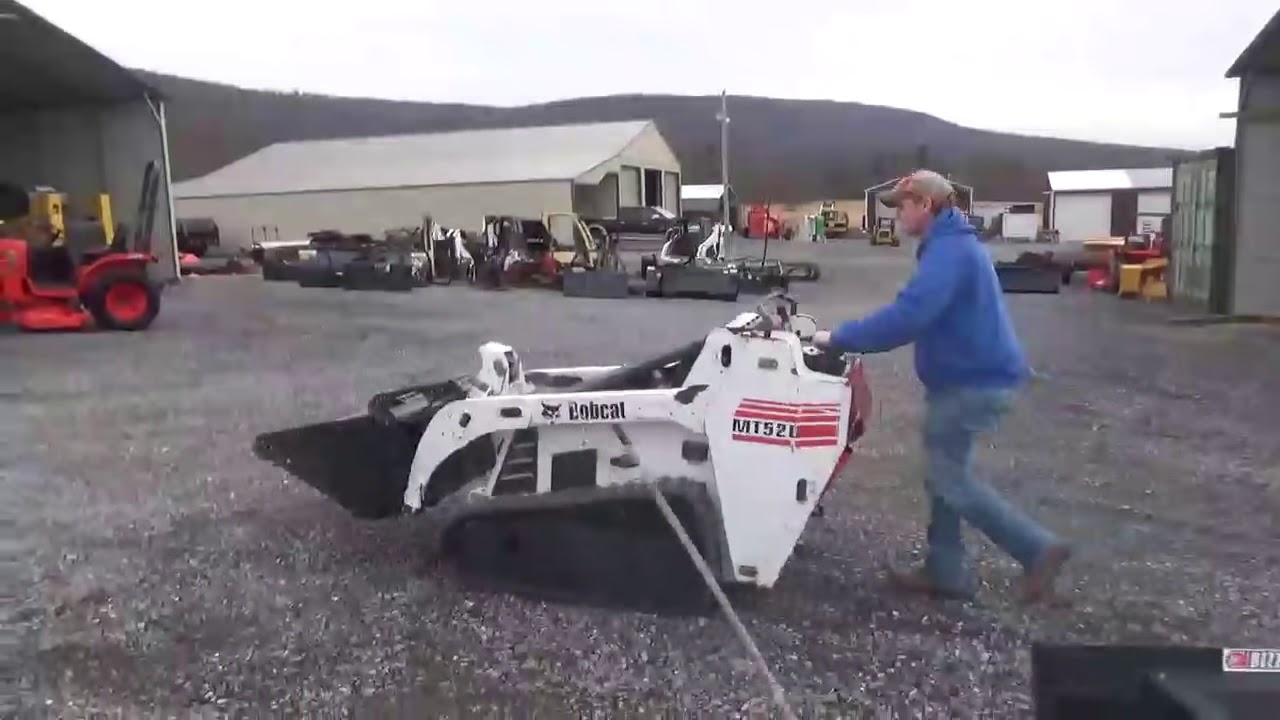 2005 Bobcat MT52 Mini Rubber Track Walk Behind Skid Steer Loader For Sale