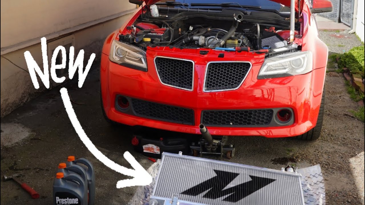 КАК УСТАНОВИТЬ ДОПОЛНИТЕЛЬНЫЙ РАДИАТОР НА PONTIAC G8 GT 2009 ГОДА!!!