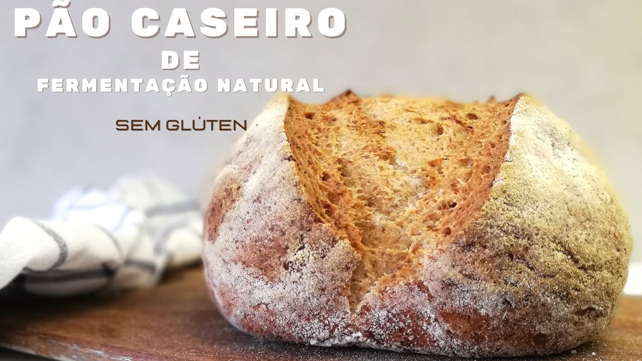 Pão caseiro de fermentação natural