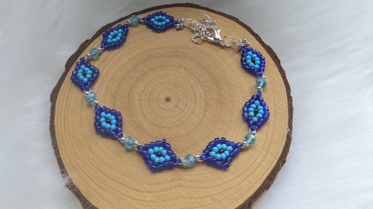 Beaded Evil eye bracelet/ necklaces tutorial