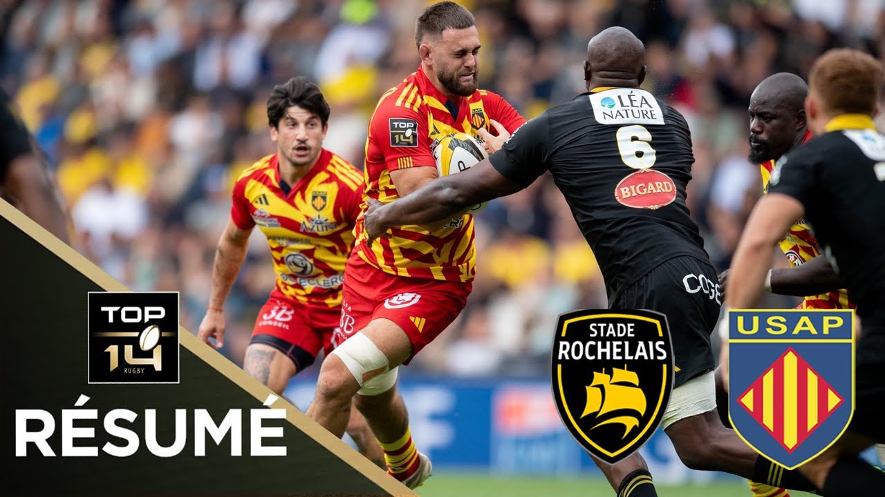 TOP14: R&eacute;sum&eacute; partie compl&egrave;te Stade Rochelais vs USA Perpignan :J4 - Saison 2025/26