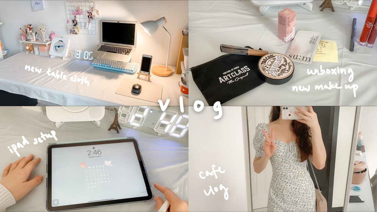vlog | customising my iPad, unboxing makeup and cafe date...