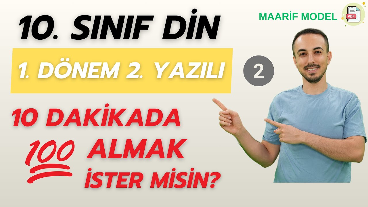 10. Sınıf Din Kültürü 1. Dönem 2. Yazılı (2)