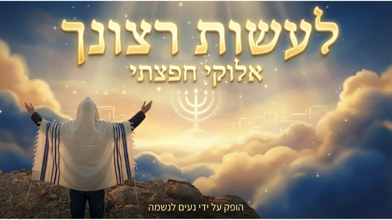 לעשות רצונך אלוקי חפצתי | שיר תפילה מרגש (מבוסס על תהילים מ' וקמ