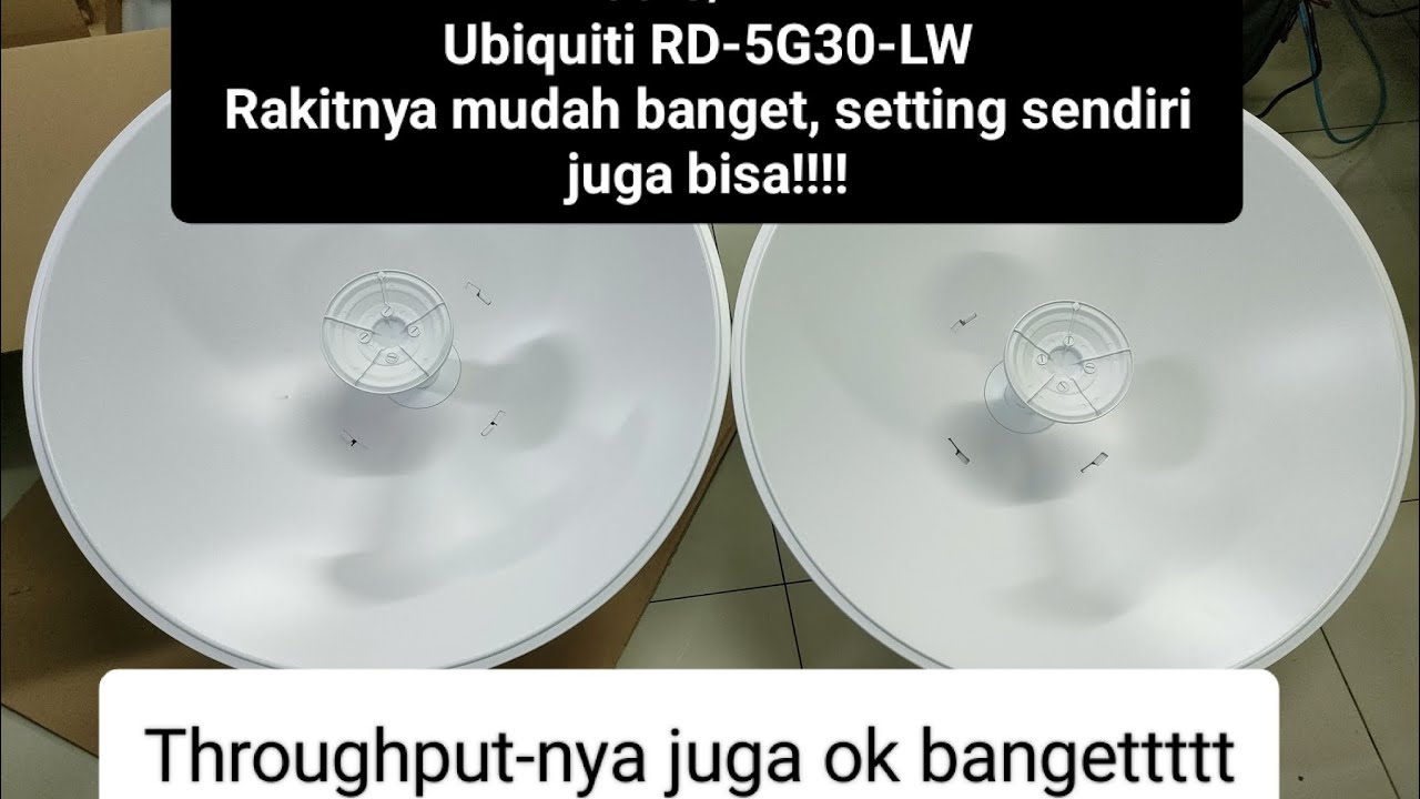 Radio PTP Ubiquiti RD-5G30-LW, Rakitnya mudah settingnya juga mudah. Bisa dikerjakan sendiri