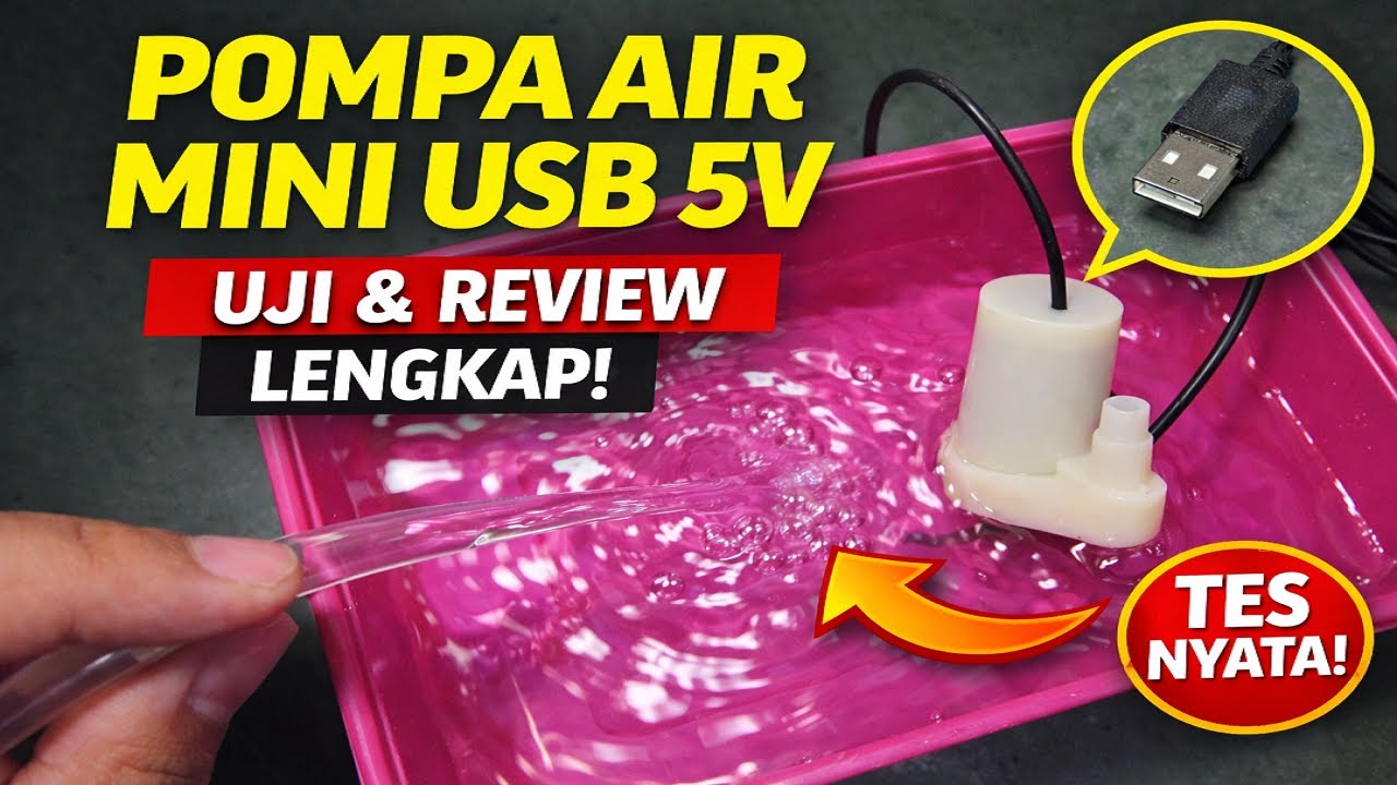 Pompa Air Mini USB 5V Murah | Cocok untuk Aquarium & DIY