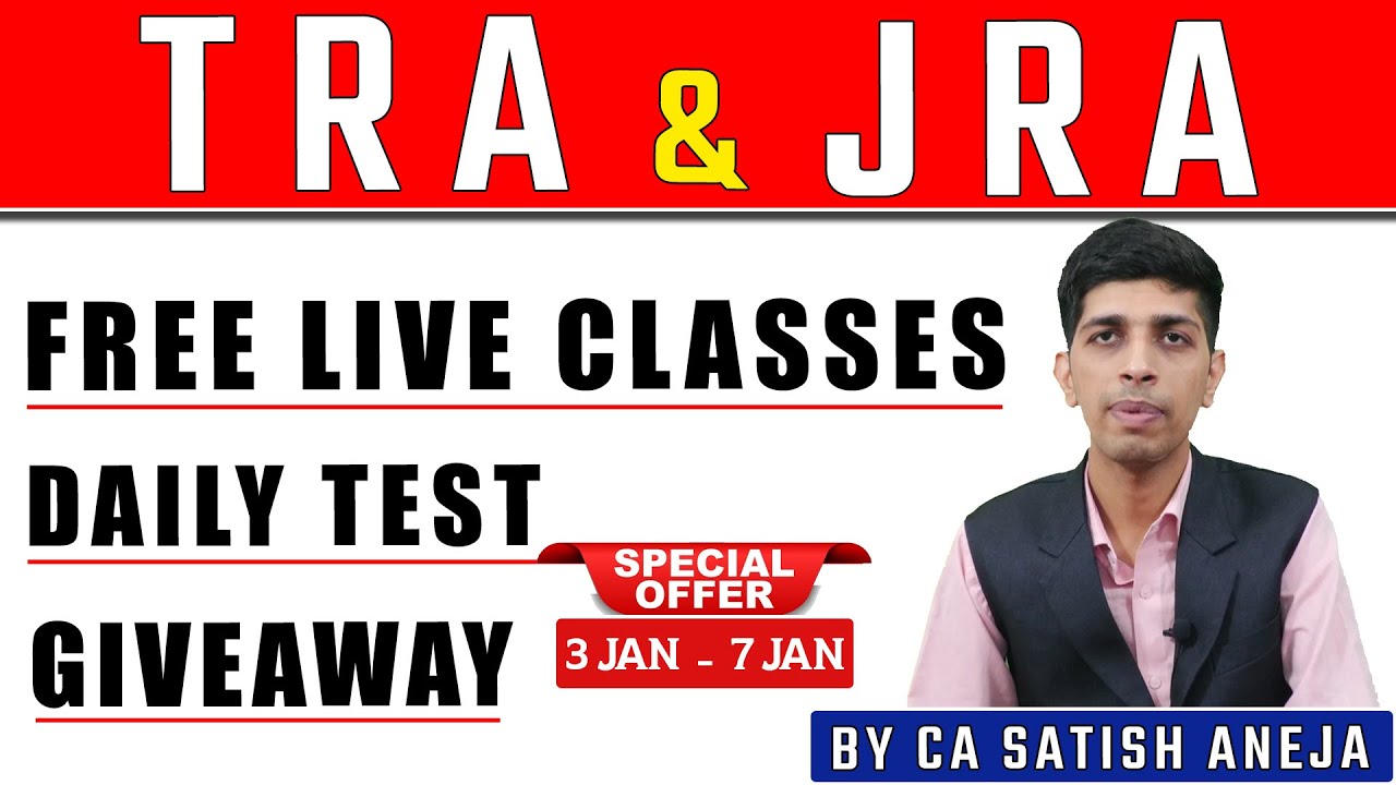 RPSC Tra Junior Accountant free daily youtube Classes and Test Series !! Live Doubt solution