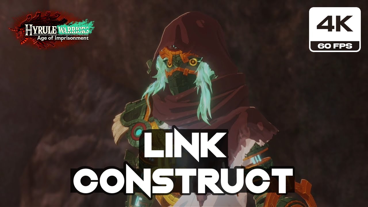 Hyrule Warriors Age of Imprisonment - Link Construct First Gameplay (4K 60FPS)
