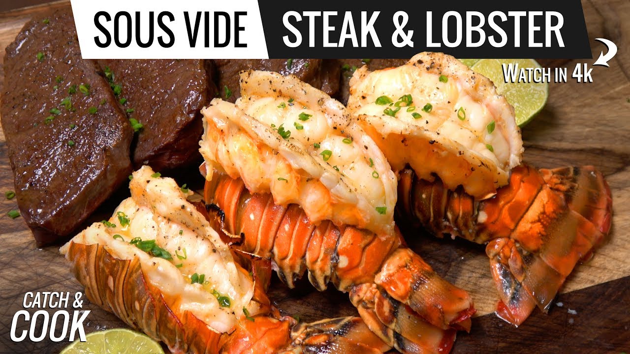 Sous Vide LOBSTER and STEAK - Catch and Cook Lobster VLOG 1