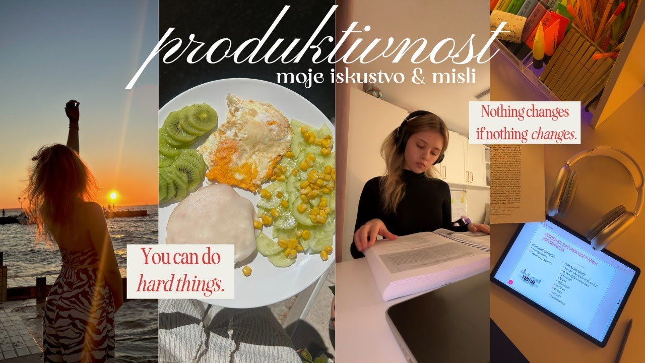 kako biti STVARNO produktivna bez da pregori&scaron;? 🎧 moje iskustvo & misli
