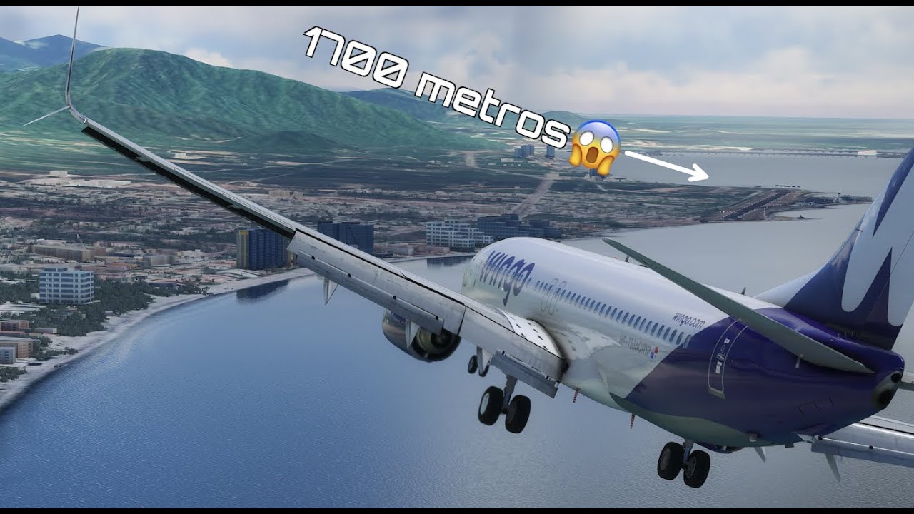 1700 metros de pista😱 !! Santa Marta SKSM - PMDG 738 Wingo