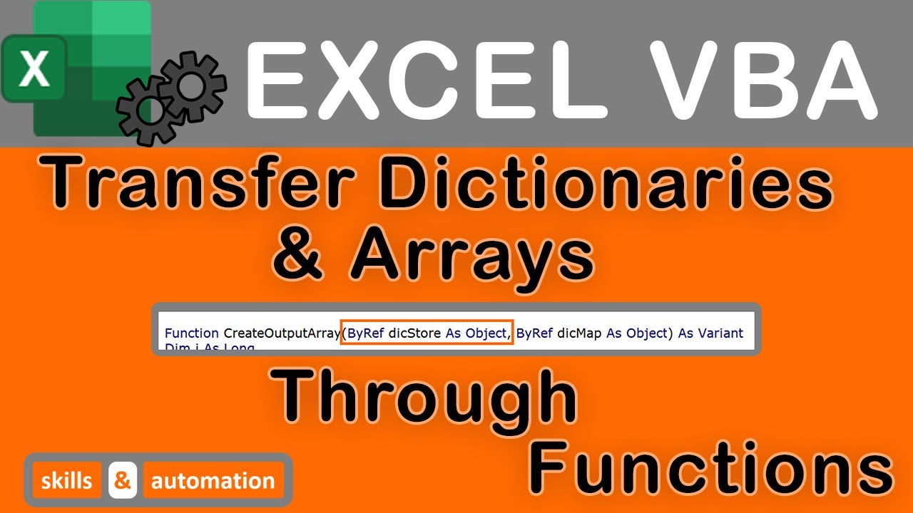 Excel VBA || Передача словарей и массивов через функции || Сделайте свой код более управляемым!