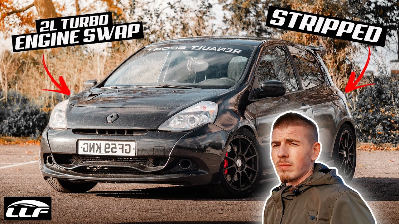 CHRIS BUILT A SAVAGE RENAULT CLIO RS 200 *ENGINE SWAP*