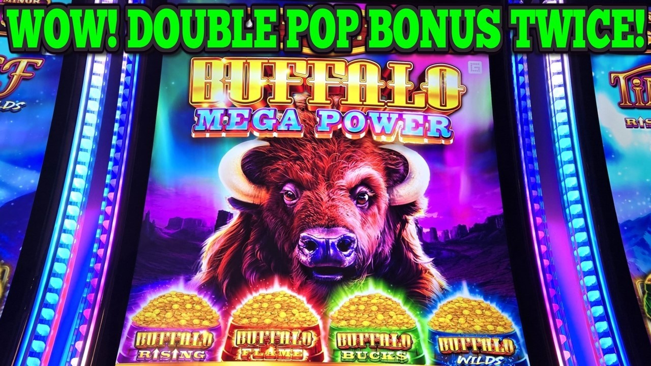 ВАУ! ДВОЙНОЙ БОНУС НА НОВОМ СЛОТЕ BUFFALO MEGA POWER | Новые слоты Лас-Вегаса | Новые слоты Buffalo