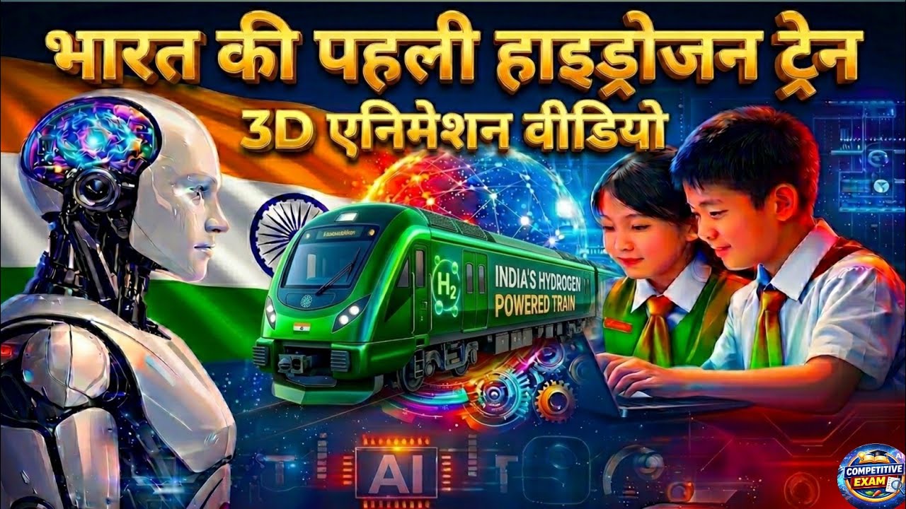 भारत की पहली Hydrogen Train। हाइड्रोजन ट्रेन क्या है और कैसे काम करती है?