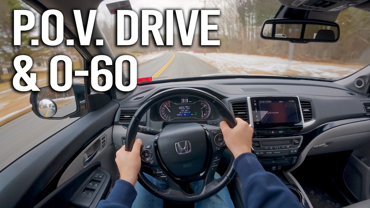 2019 Honda Ridgeline (2nd Gen) - POV Drive, 0-60 Acceleration, Exhaust Revs (4k, Stereo Audio)