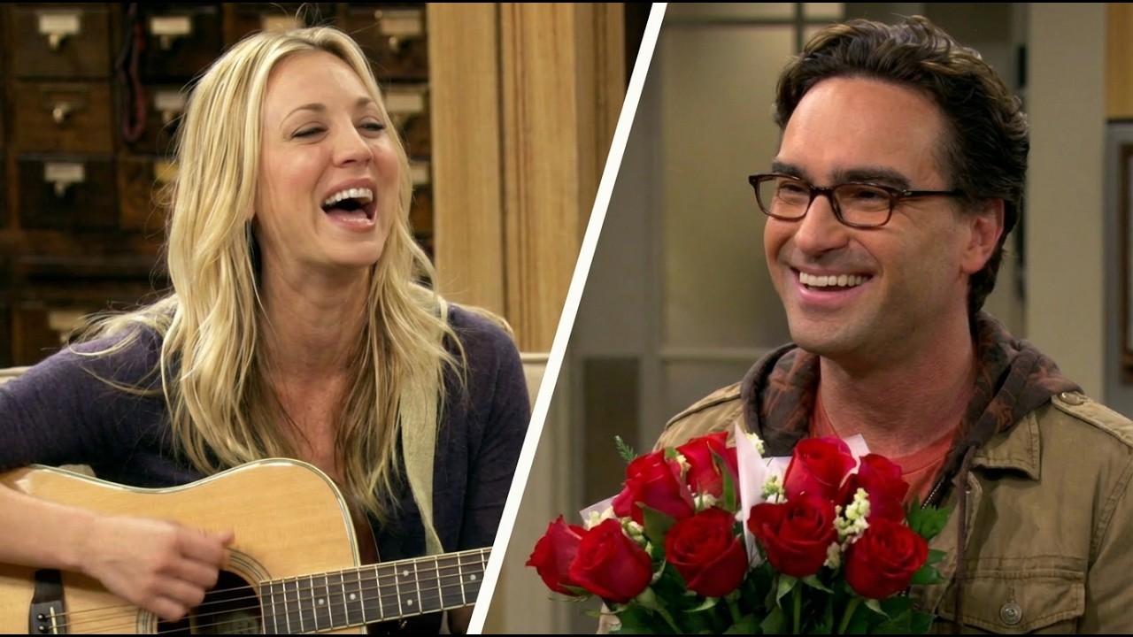 Big Bang Theory Bloopers vs. the Actual Scene