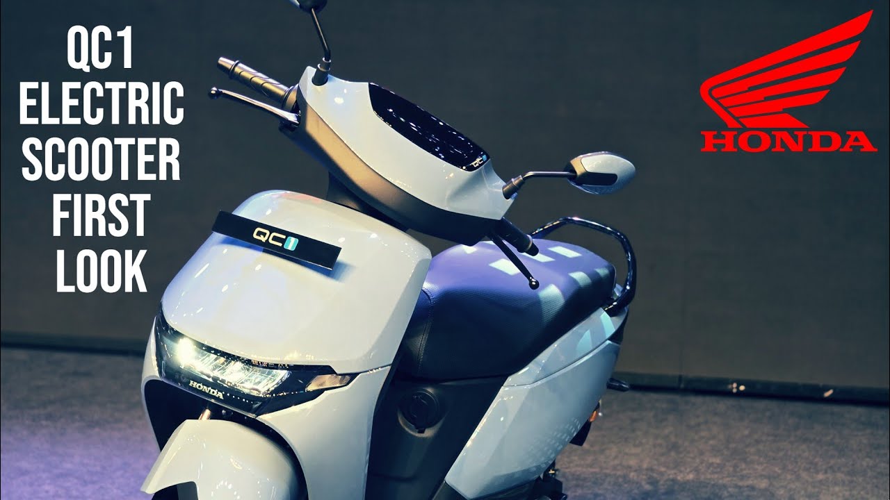 Honda QC1 Electric Scooter First Look Walkaround Review | Range, Battery, Top Speed, Warranty