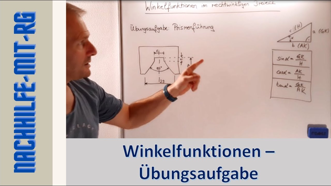 Winkelfunktionen einfach erklärt | Winkelfunktionen im rechtwinkligen Dreieck |sinus cosinus tangens