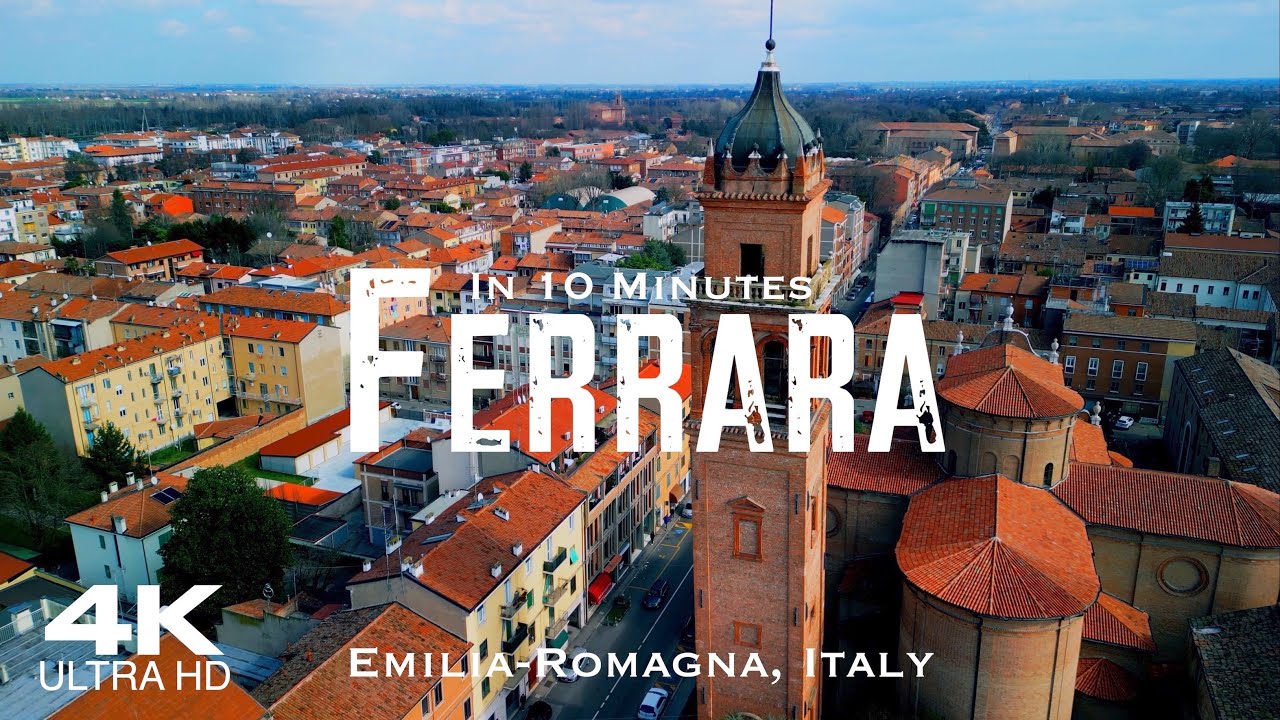 FERRARA 🇮🇹 Drone Aerial 4K | Emilia-Romagna Italy Italia