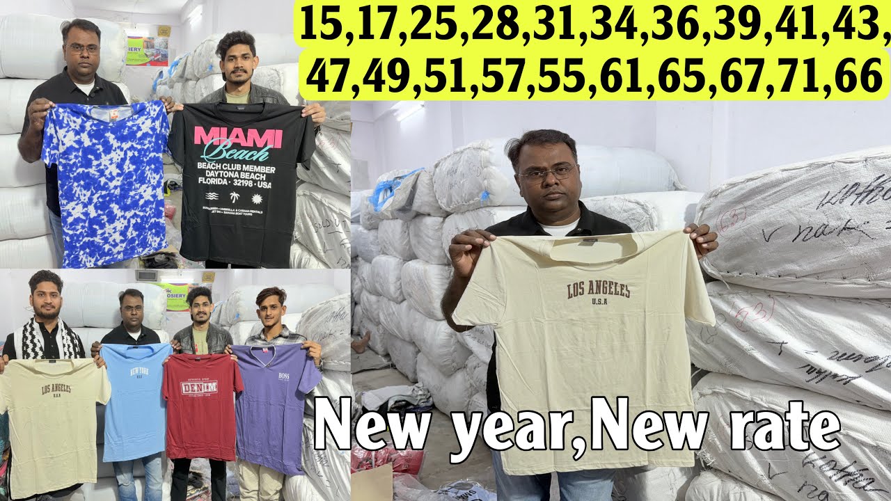 New Year Offer 2026 🎉 Biggest T-Shirt Wholesale Market in Kolkata | From ₹15 Only