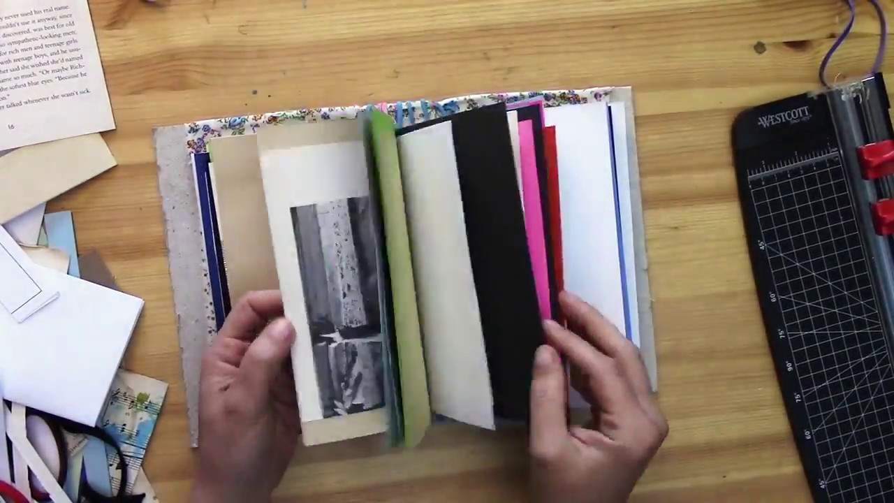 How to Make a Junk Journal: Easy No Sew Book Binding Overview