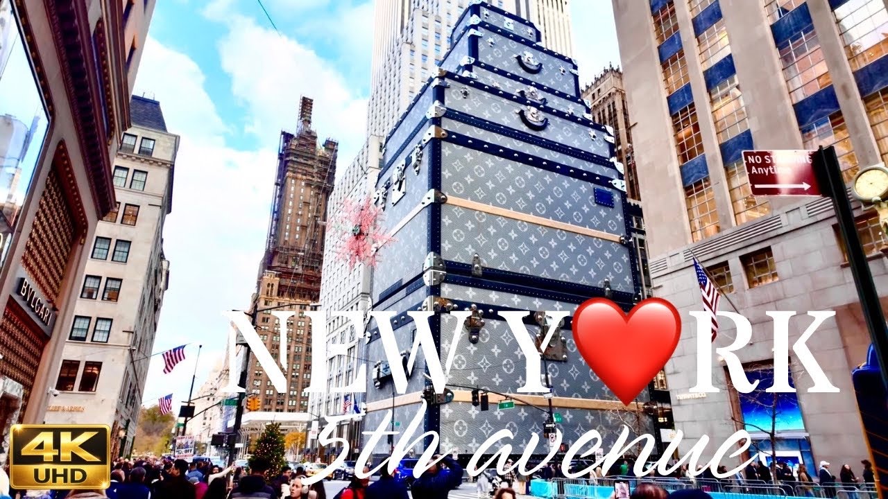 promenade a New York 🇺🇸 5th Avenue en 4K ✨ De Grand Central au Plaza Hotel & Central Park 🎄 Walk UHD