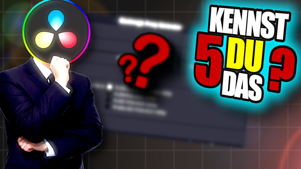 5 DaVinci Resolve Funktionen, die KAUM jemand kennt! 🤯