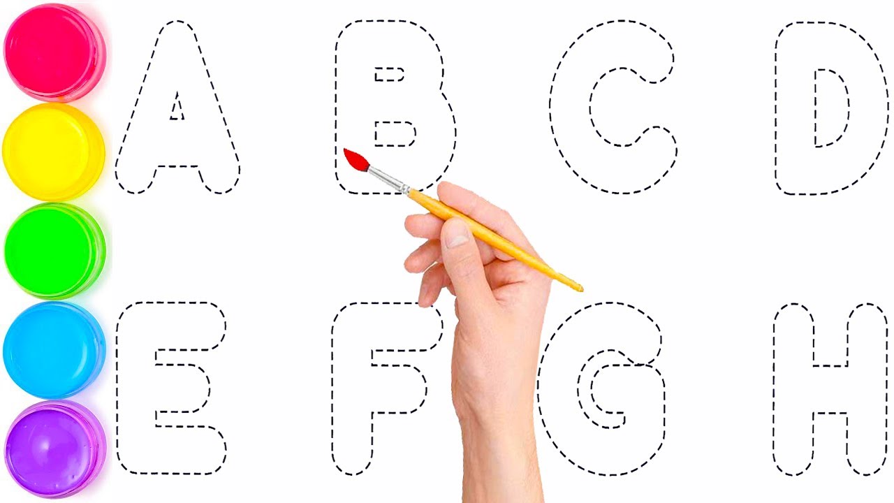 ABC for Kids - Drawing Capital Letter Alphabet A to Z for Beginners - Alphabet Phonics Song