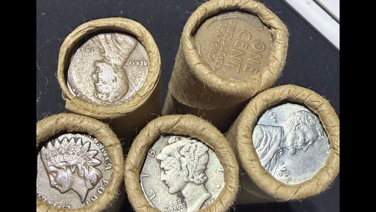 OLD PENNY ROLL GIVEAWAYS & COIN HUNT LIVE!