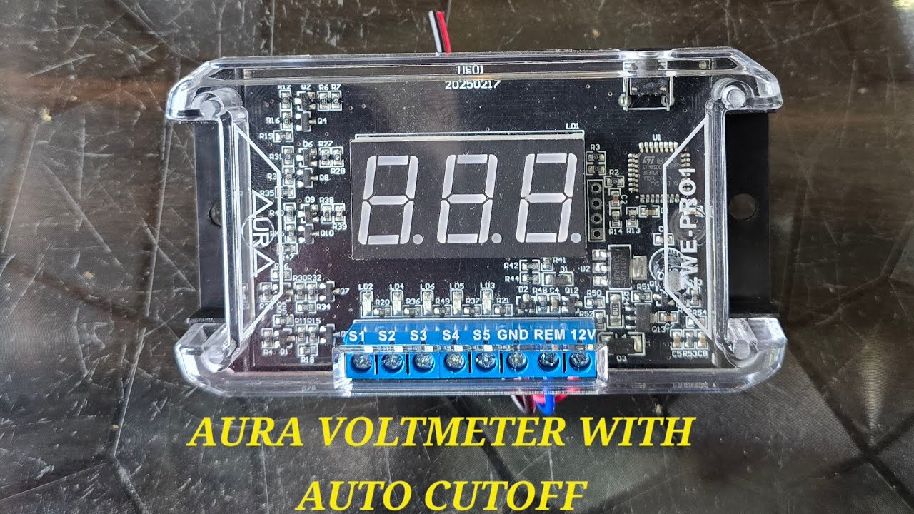 Voltmeter with Low & High voltage cut off from Aura... #kubixsmart 