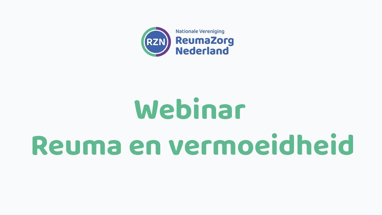 Webinar: Reuma en vermoeidheid