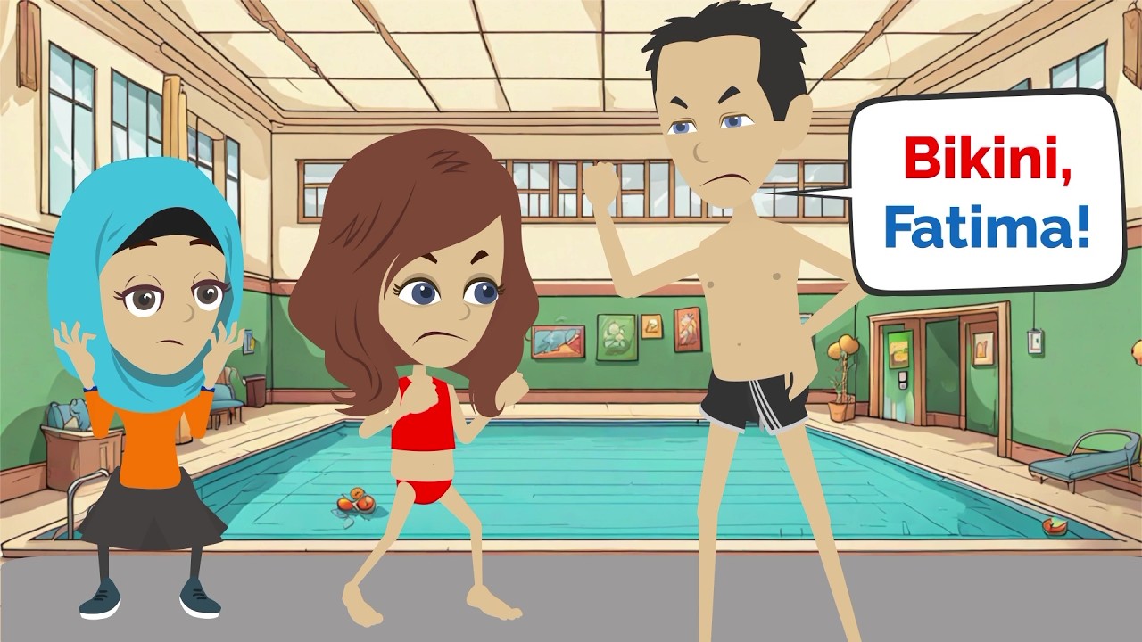 Fatima will nicht schwimmen, aber Herr Schmidt will Unterricht machen