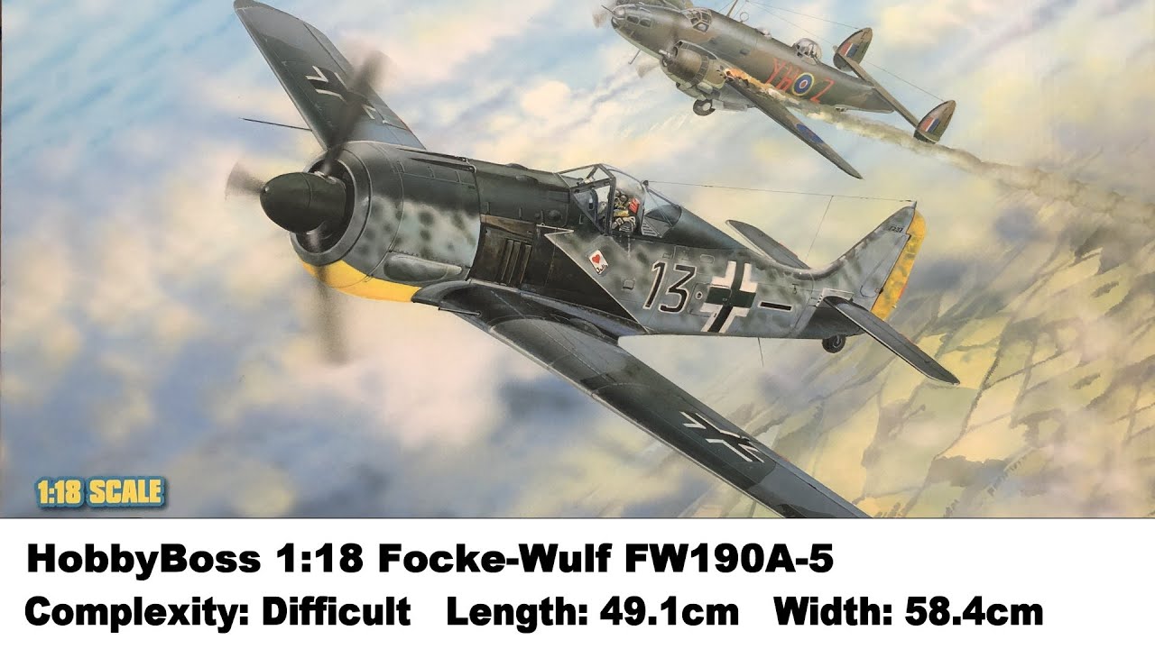 Большой масштаб! Обзор комплекта HobbyBoss 1:18 Focke-Wulf FW190A-5
