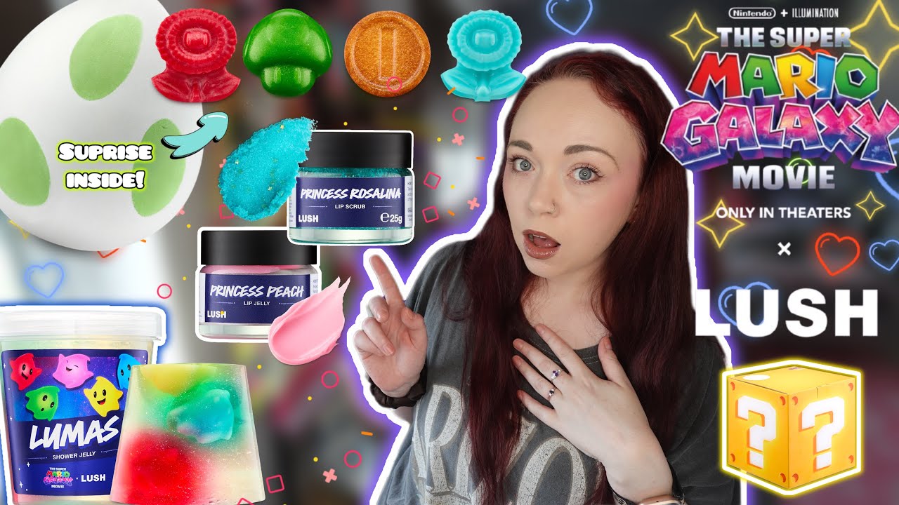 СПОЙЛЕРЫ К КОЛЛАБОРАЦИИ «СУПЕР МАРИО ГАЛАКТИКА» И LUSH! | Фотографии, ароматы и цены! 🍄🌌🍑