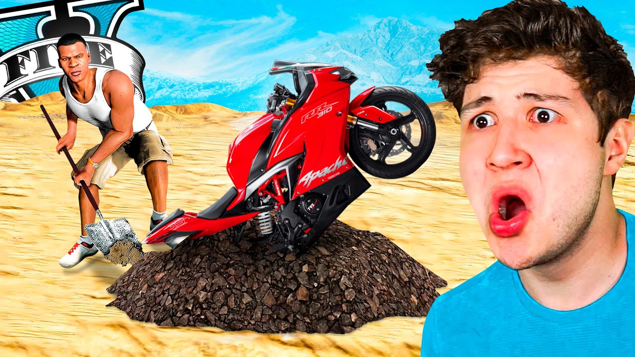 Encontré MOTOS ENTERRADAS en GTA 5! 🏍️💵 (Mods)