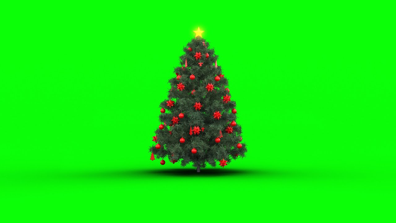 Christmas Tree Animation Green Screen 4K | Free Festive Overlay
