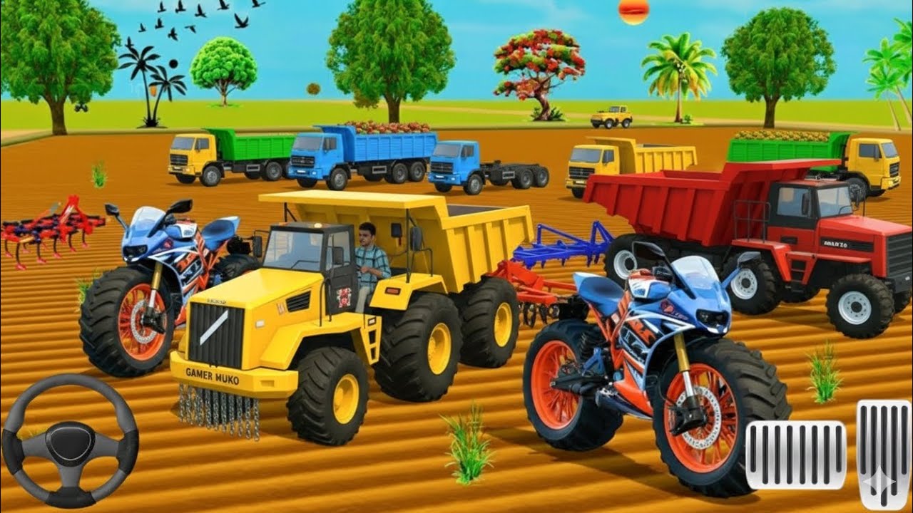 🔥 आज हमने ktm duke ओर loding truck ko city में ले गए 😱 full off-road drive 🤯# tractor games  