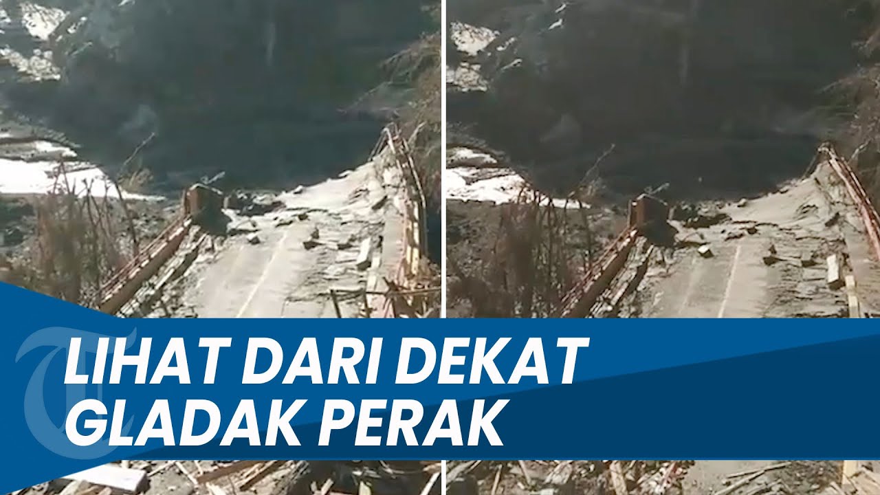 LIHAT DARI DEKAT Kondisi Jembatan Gladak Perak yang Putus Diterjang Lahar Semeru