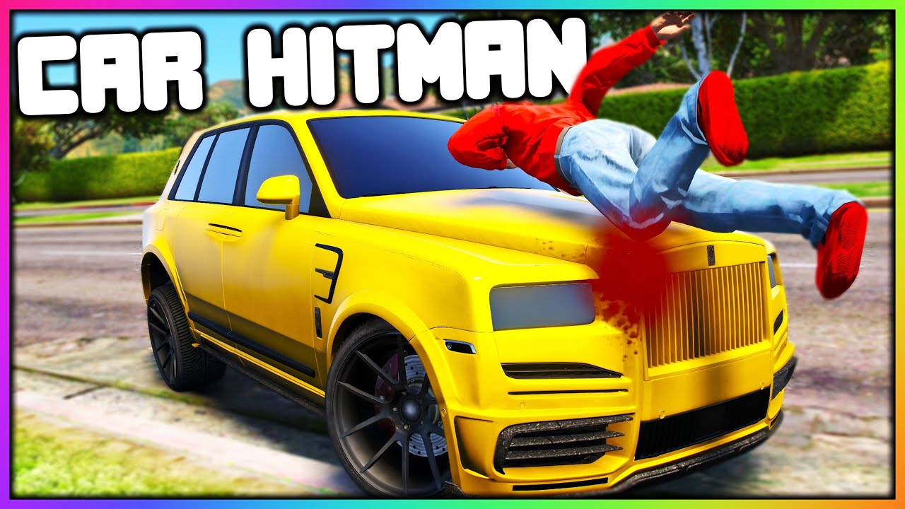 GTA 5 - CAR HITMAN SMASHES PEOPLE